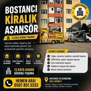 Bostancı kiralık asansör